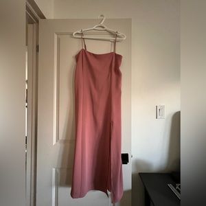 BABATON midi slit dress